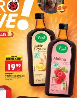 Biedronka Sok NFC malina oferta