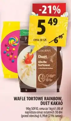Arhelan Wafle tortowe Rainbow, Duet kakao oferta