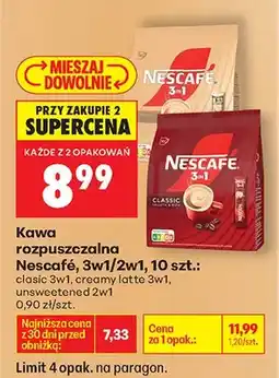 Biedronka Kawa rozpuszczalna 3w1 classic oferta