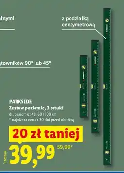 Lidl Zestaw poziomnic, 3 sztuki oferta