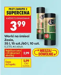 Biedronka Worki na śmieci oferta