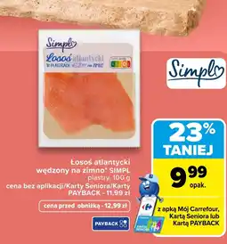 Carrefour Łosoś w plastrach Simpl oferta