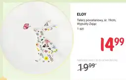Rossmann Talerz porcelanowy, śr. 19 cm, Wypukły Zając oferta