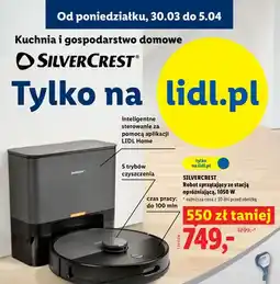 Lidl Robot sprzątający ze stacją opróżniającą, 1050 W oferta