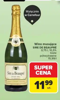 Carrefour Wino musujące SIRE DE BEAUPRÉ oferta