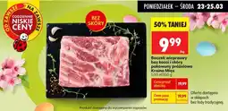 Biedronka Boczek wieprzowy bez kości i skóry pakowany próżniowo oferta