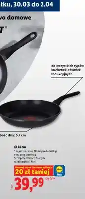 Lidl Patelnia z odlewu aluminium ze wskaźnikiem nagrzania Ø 24 cm oferta