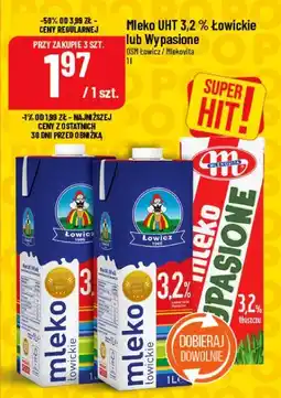 Polomarket Mleko UHT 3,2 % Łowickie lub Wypasione oferta