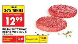Biedronka Big burger wołowy Kraina Mięs, 380 g oferta