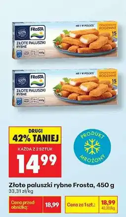 Biedronka Złote paluszki rybne Frosta 450 g oferta