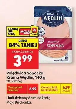 Biedronka Polędwica Sopocka Kraina Wędlin 140 g oferta