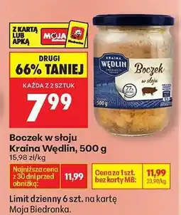 Biedronka Boczek w słoju Kraina Wędlin, 500 g oferta