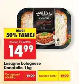 Biedronka Lasagne bolognese Donatello, 1 kg oferta