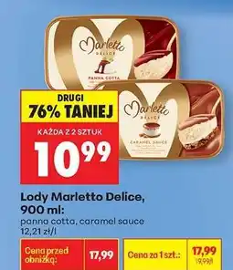 Biedronka Lody Marletto Delice, 900 ml oferta