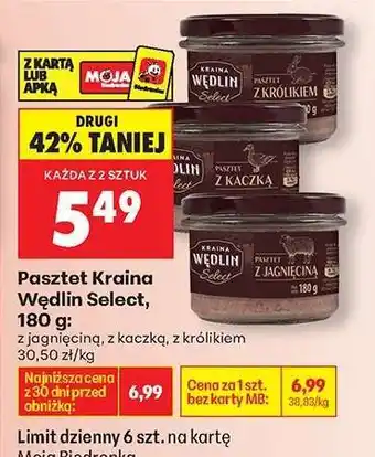 Biedronka Pasztet Kraina Wędlin Select, 180 g oferta