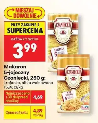 Biedronka Makaron 5-jajeczny Czaniecki, 250 g oferta