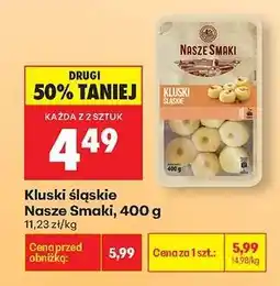 Biedronka Kluski śląskie Nasze Smaki, 400 g oferta