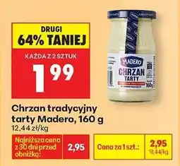 Biedronka Chrzan tradycyjny tarty Madero, 160 g oferta