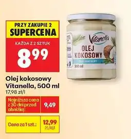 Biedronka Olej kokosowy Vitanella , 500 ml oferta