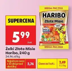 Biedronka Żelki Złote Misie Haribo 240 g oferta