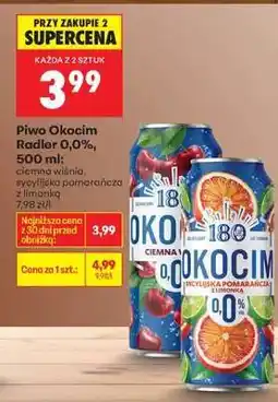 Biedronka Piwo Okocim Radler 0,0%, 500 ml oferta