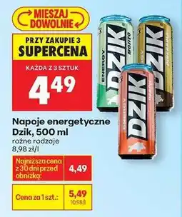 Biedronka Napoje energetyczne Dzik, 500 ml oferta