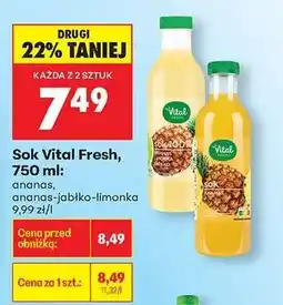 Biedronka Sok Vital Fresh, 750 ml oferta