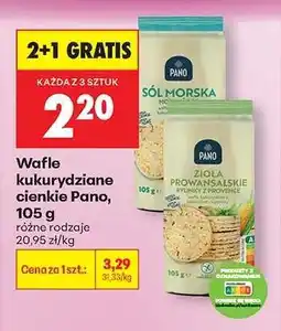 Biedronka Wafle kukurydziane cienkie Pano, 105 g oferta