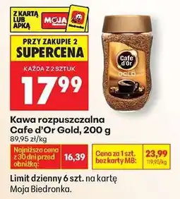 Biedronka Cafe d'Or Gold, 200 g oferta