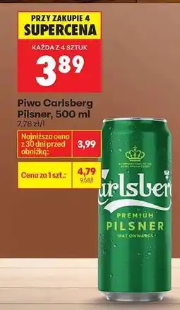 Biedronka Piwo Carlsberg Pilsner, 500 ml oferta