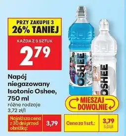 Biedronka Napój niegazowany Isotonic Oshee , 750 ml oferta