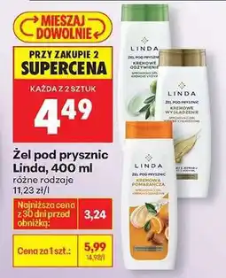 Biedronka Żel pod prysznic Linda, 400 ml oferta