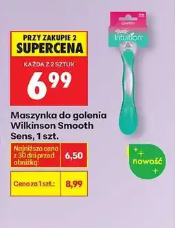 Biedronka Maszynka do golenia Wilkinson Smooth Sens, 1 szt oferta