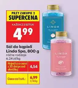 Biedronka Sól do kąpieli Linda Spa, 800 g oferta