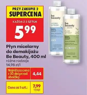 Biedronka Płyn micelarny do demakijażu Be Beauty, 400 ml oferta