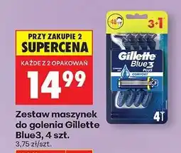 Biedronka Zestaw maszynek do golenia Gillette Blue3, 4 szt oferta