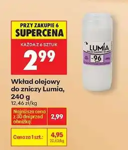 Biedronka Wkład olejowy do zniczy Lumia 240 g oferta