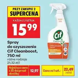 Biedronka Spray do czyszczenia Cif Cleanboost 750 ml oferta