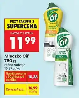 Biedronka Mleczko Cif, 780 g oferta