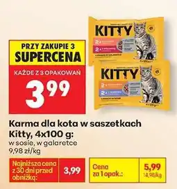 Biedronka Karma dla kota w saszetkach Kitty, 4x100 g oferta