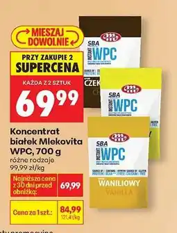 Biedronka Koncentrat białek Mlekovita WPC, 700 g oferta