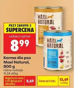 Biedronka Karma dla psa Maxi Natural, 800 g oferta
