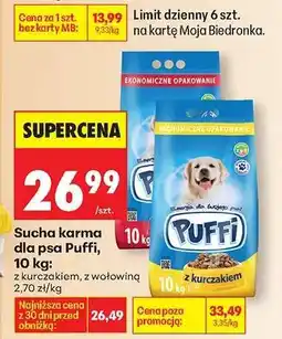 Biedronka Sucha karma dla psa Puffi, 10 kg oferta