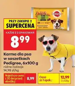 Biedronka Karma dla psa w saszetkach Pedigree, 6x100 g oferta