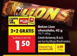 Biedronka Baton Lion chocolate, 42 g oferta