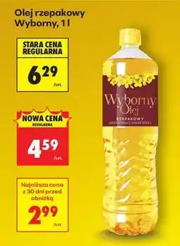 Biedronka Olej rzepakowy Wyborny, 1 l oferta