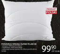 Selgros Poduszka z wełną 7 alpaki 70x80 cm oferta