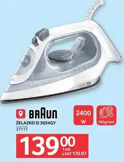 Selgros Żelazko BRAUN ŻELAZKO SI 3054GY oferta