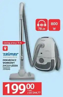 Selgros Odkurzacz workowy ZELMER ODKURZACZ WORKOWY ZVC221JÓZEK oferta
