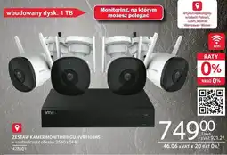 Selgros ZESTAW KAMER MONITORINGU NVR4104HS oferta